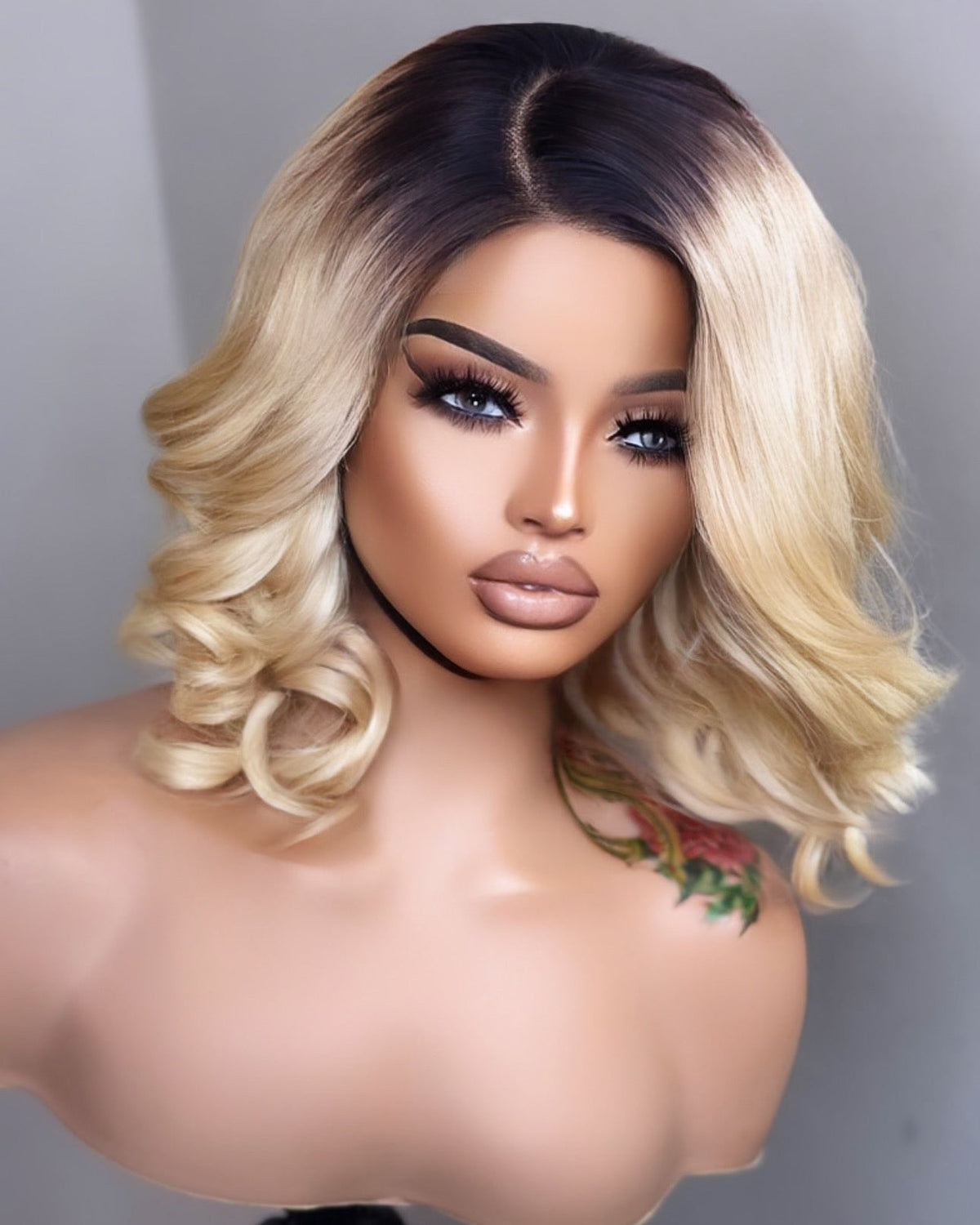 Amanda - C part  lace closure wig
