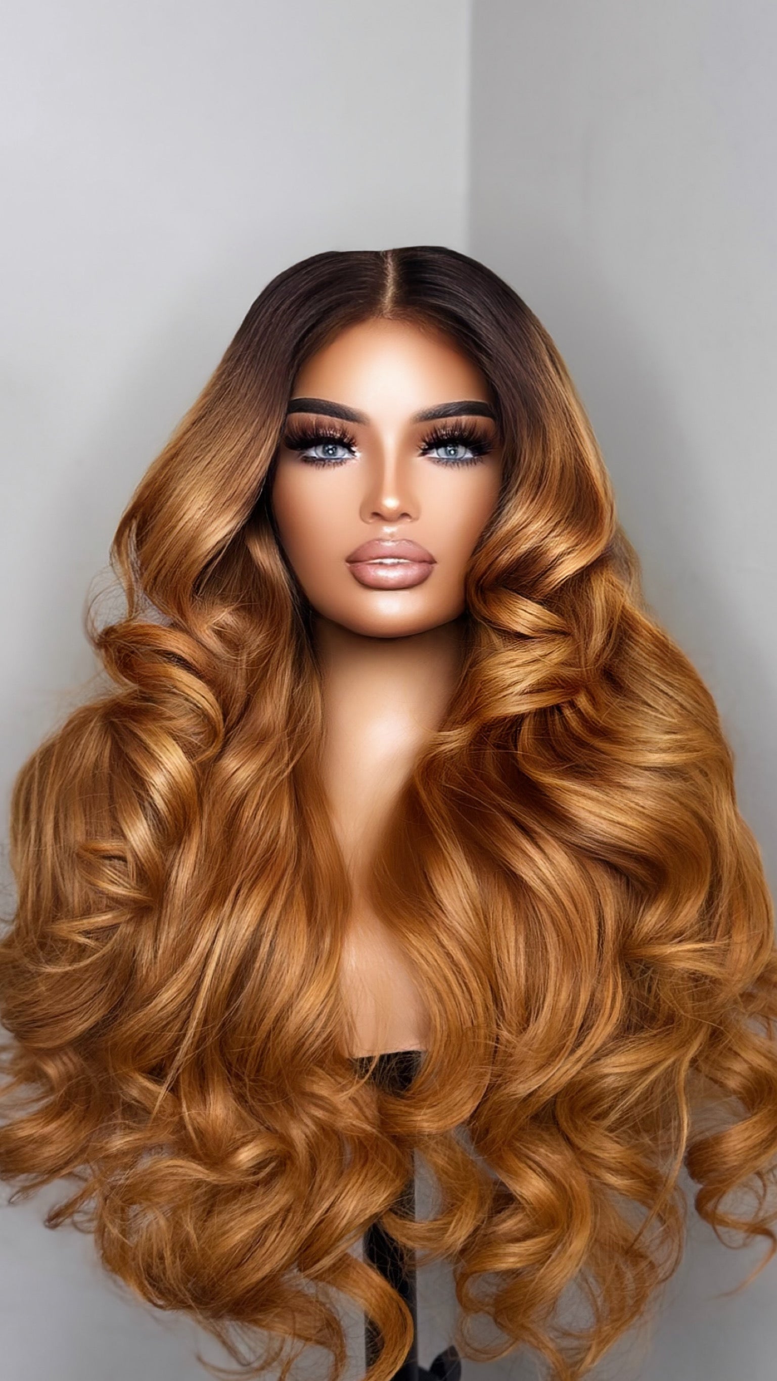 Ginger26  lace closure wig