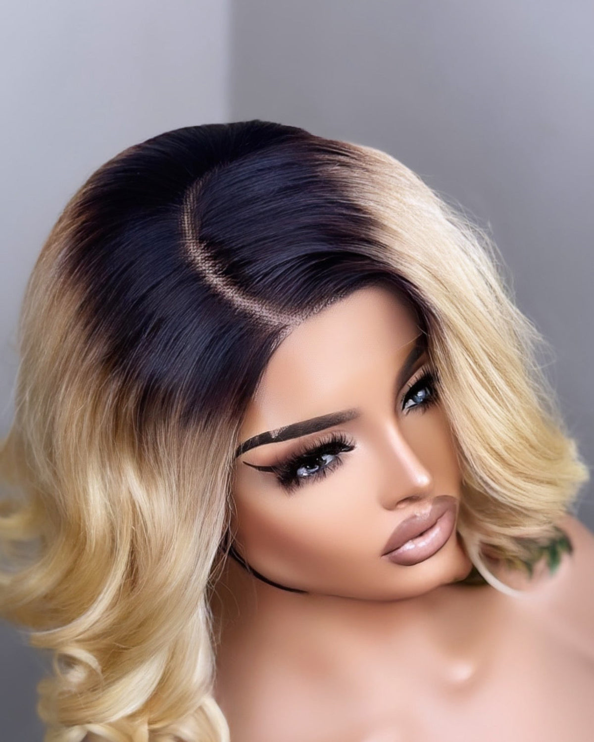 Amanda - C part  lace closure wig