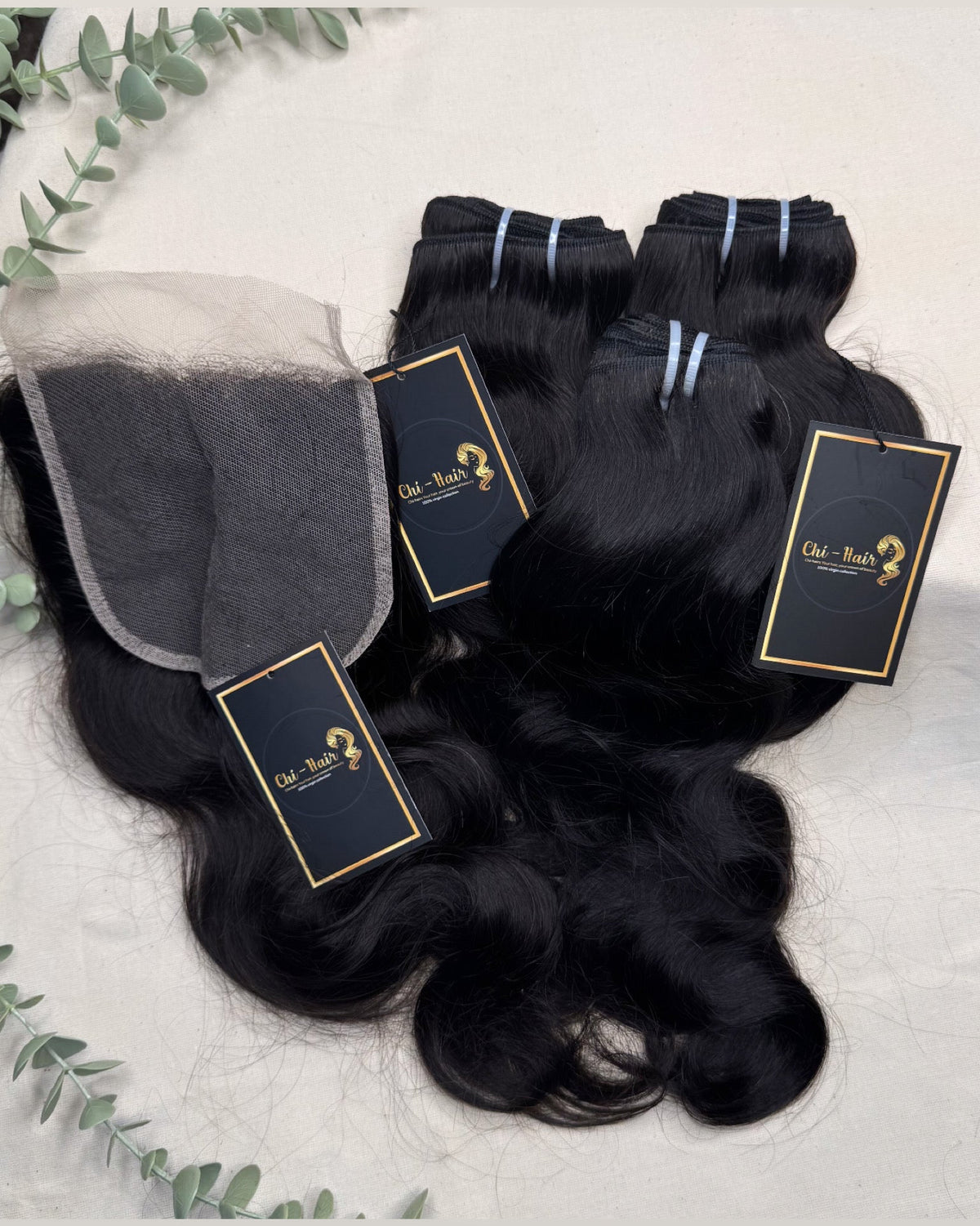 3 BUNDLES OF BODY WAVE &amp; 5x5 CLOSURE