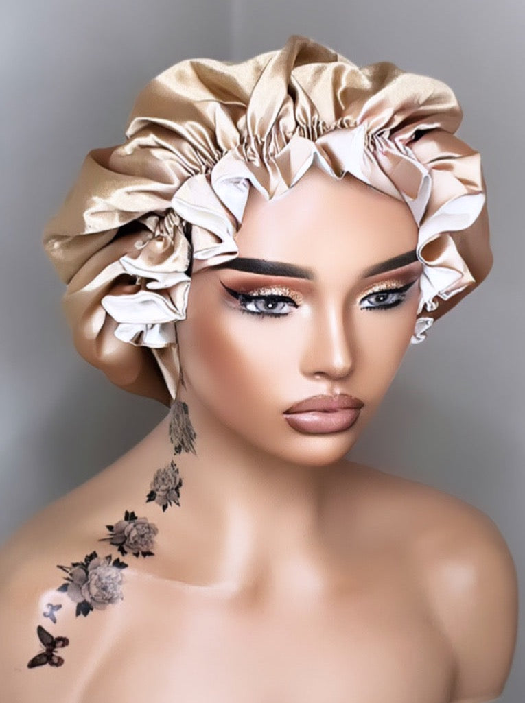 Double Layer Satin Bonnet