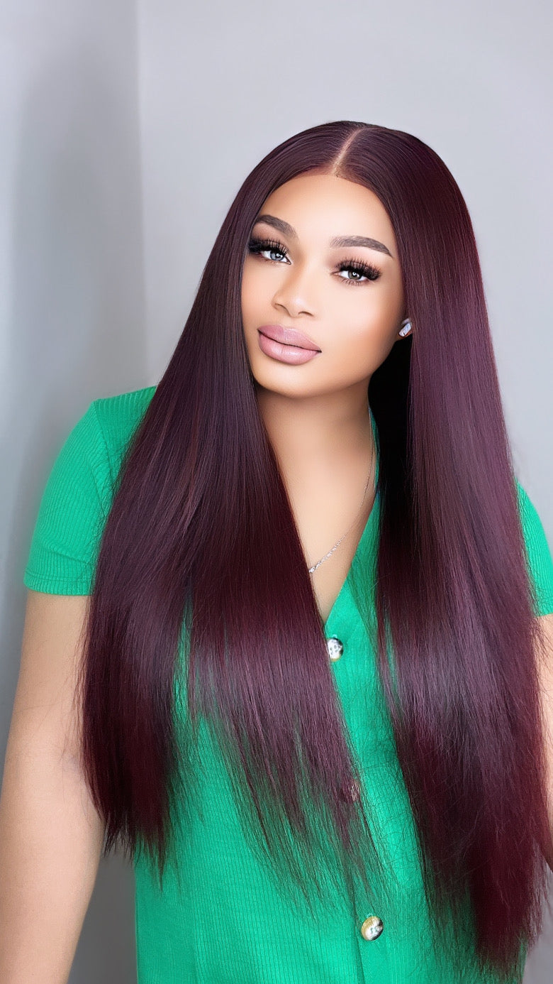 Ruby - luxury Bone straight Closure Wig