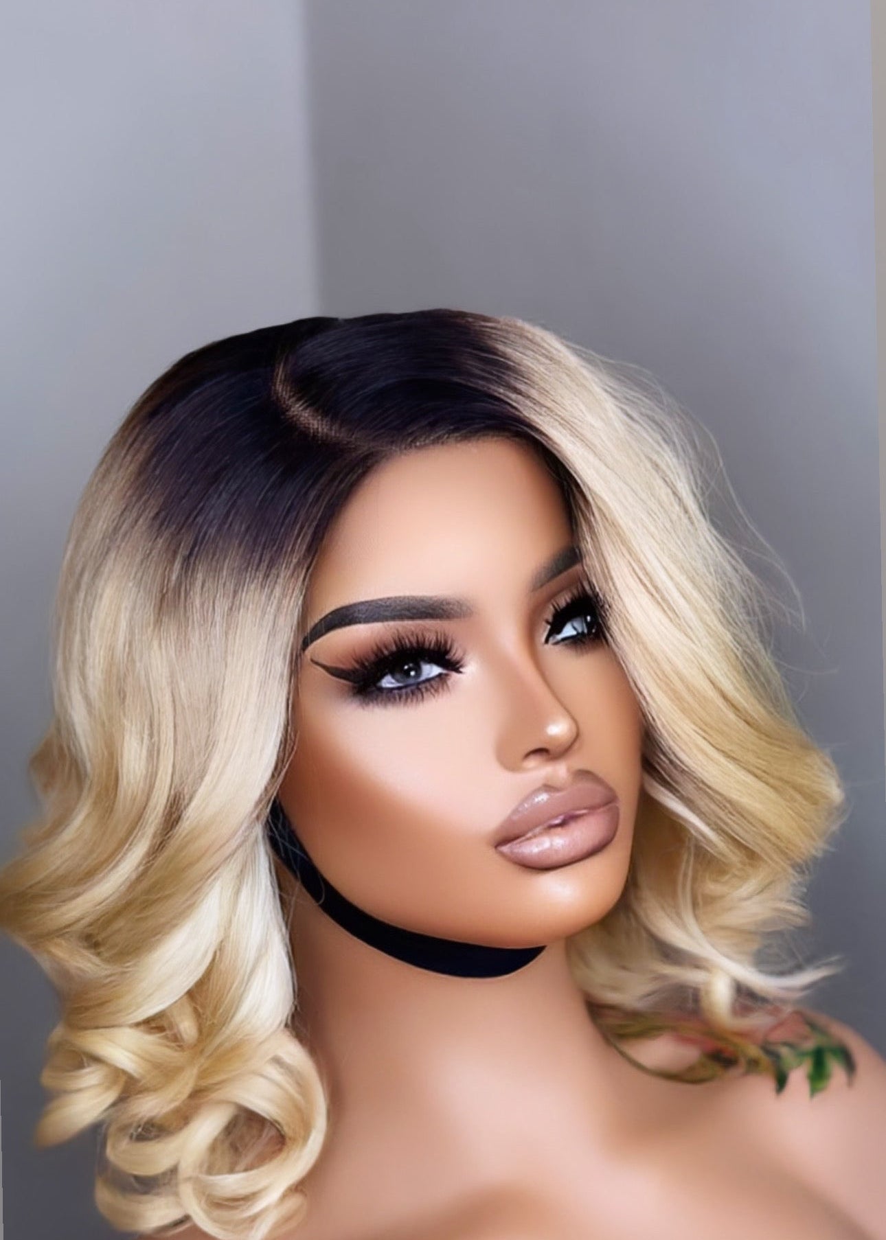 Amanda - C part  lace closure wig