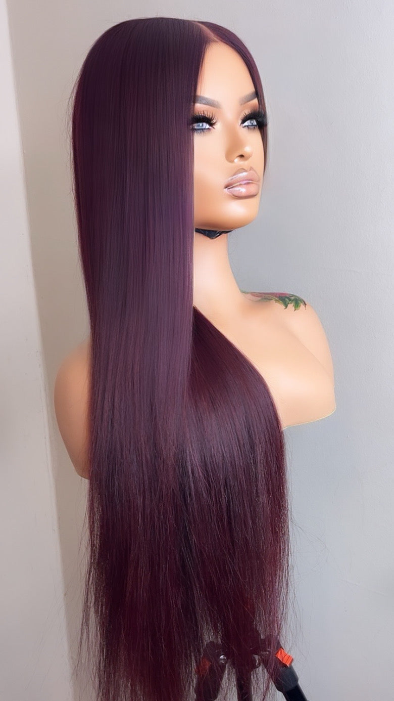 Ruby - luxury Bone straight Closure Wig