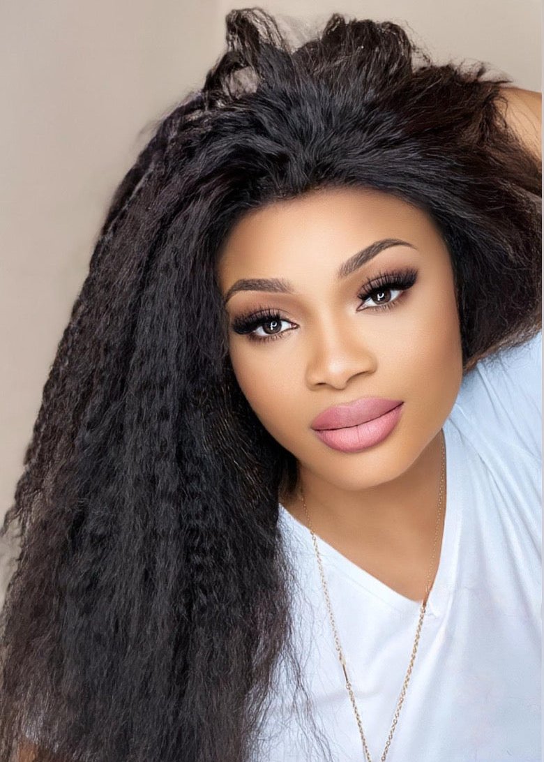 Donna – Kinky Straight 360 Lace Frontal Wig