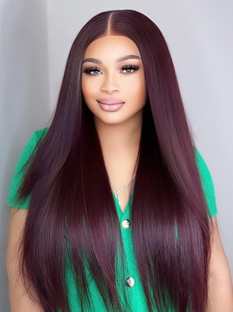 Ruby - luxury Bone straight Closure Wig