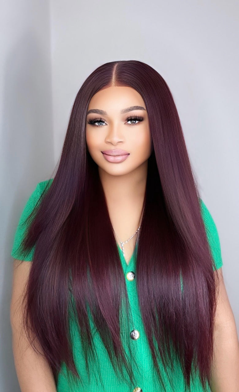 Ruby - luxury Bone straight Closure Wig