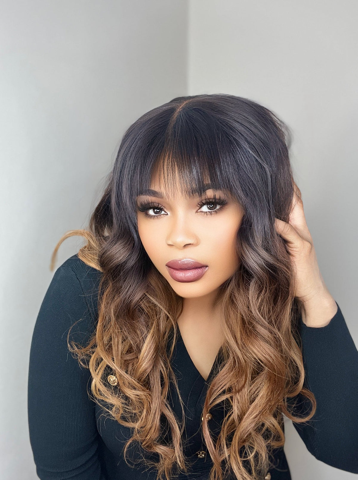 Franky- Ombre fringe wig