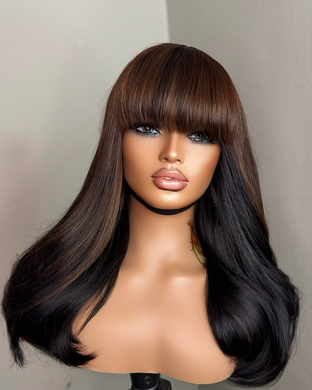 Dee -  Highlight  fringe wig