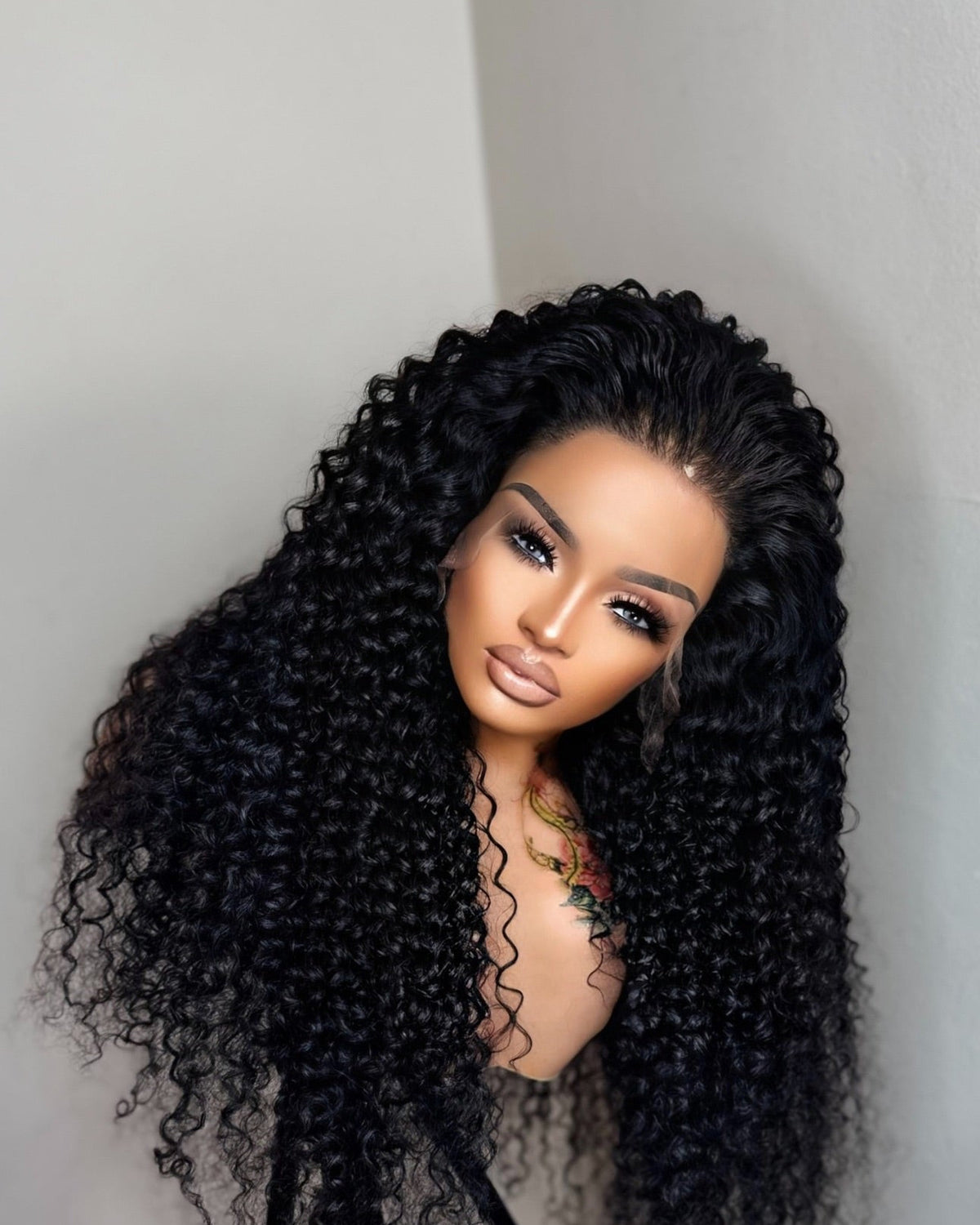 FOXY  - HD LACE FRONTAL WIG   JET BLACK