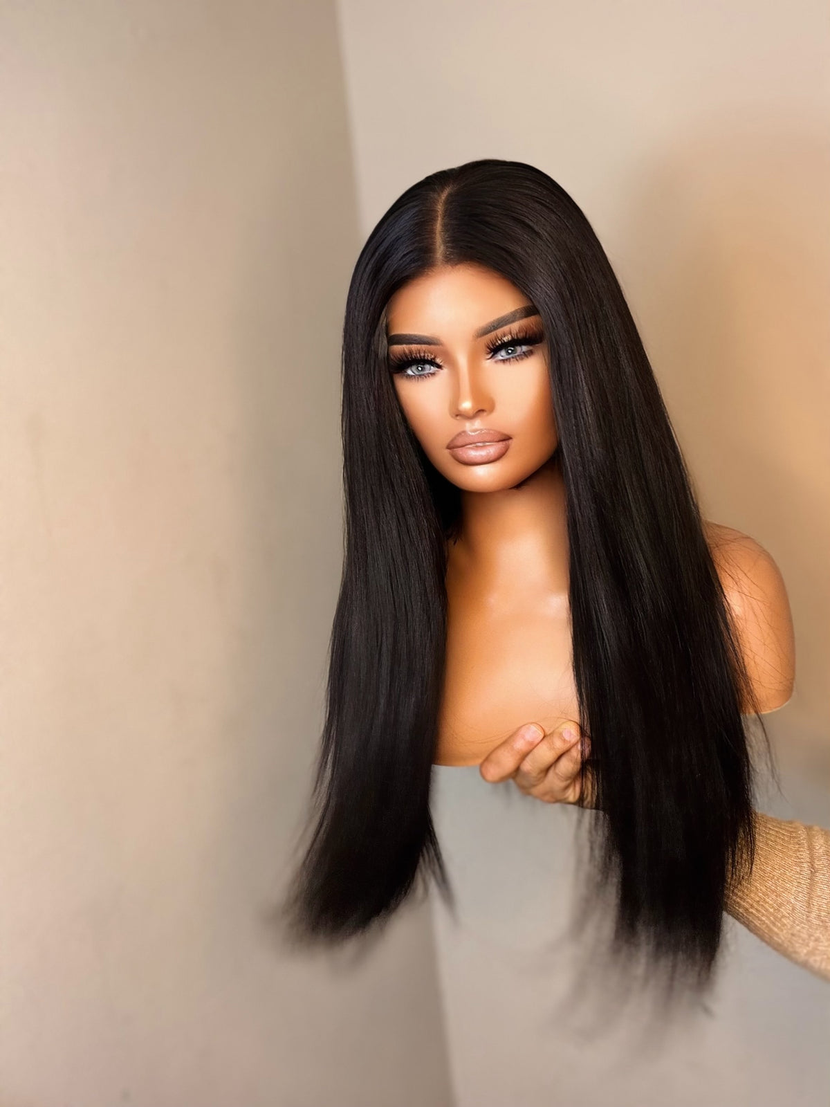 Jacky  - Jet black 5x5 lace closure Wig