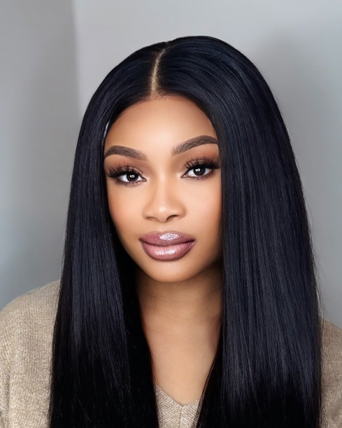 Jacky  - Jet black 5x5 lace closure Wig
