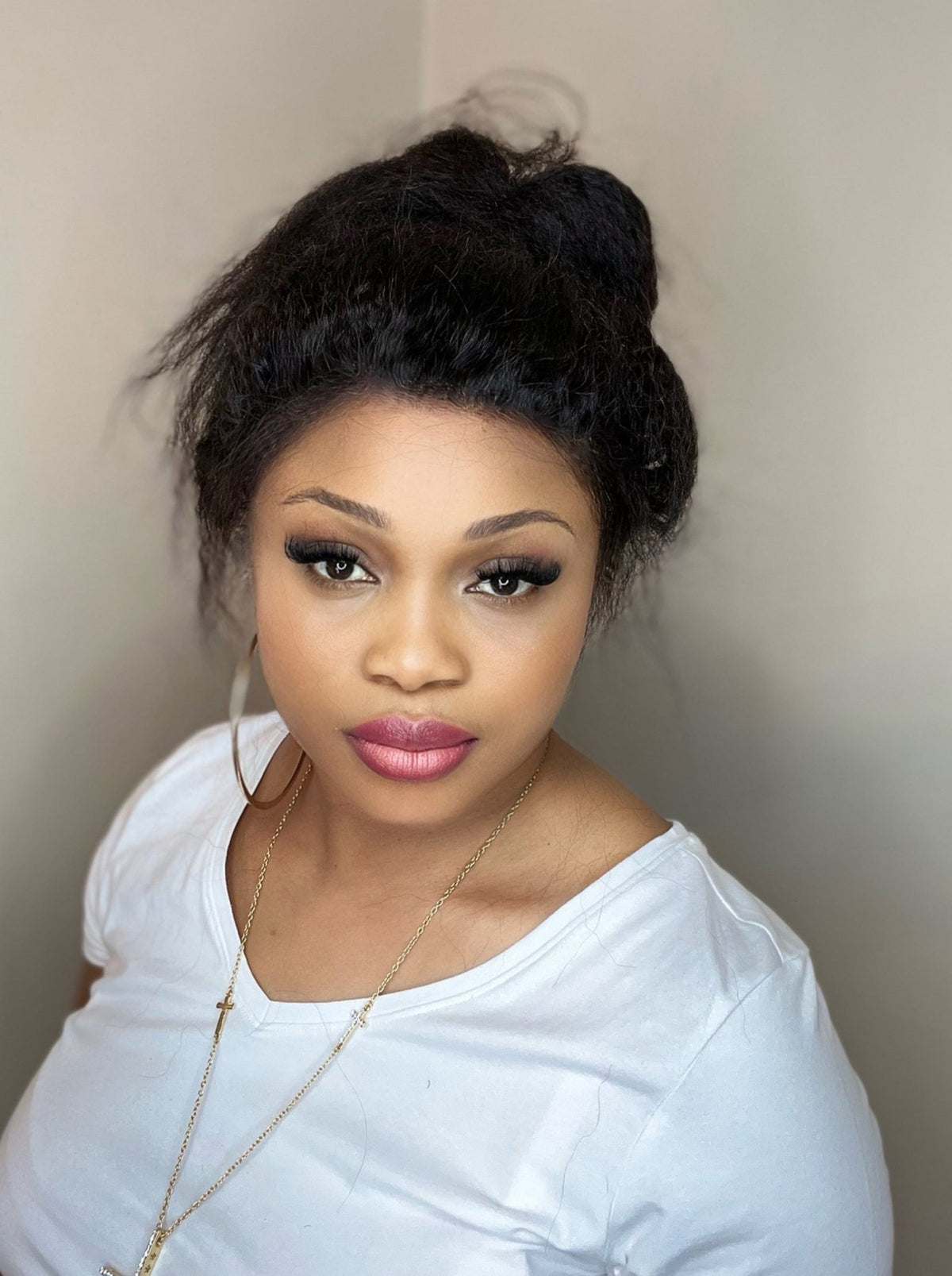 Donna – Kinky Straight 360 Lace Frontal Wig - Chihairs